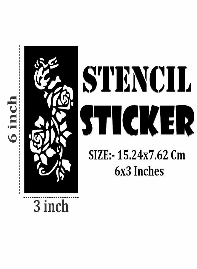 ORDERSHOCK Easy-to-Use Mehndi Stencil Sticker Set for Beautiful Hand Designs for Kids and Adults Both Sticker - Image 4